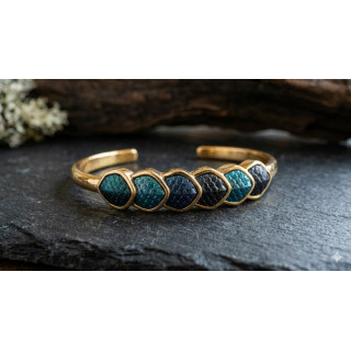 Le Bracelet : Palette « Abysses » (Sarcelle, Cyan, Indigo, Noir)