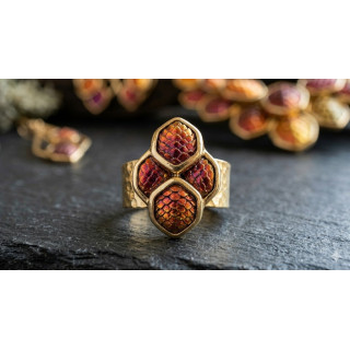 La Bague : Palette « Cœur de Feu » (Rouge, Orange, Or, Cuivre)