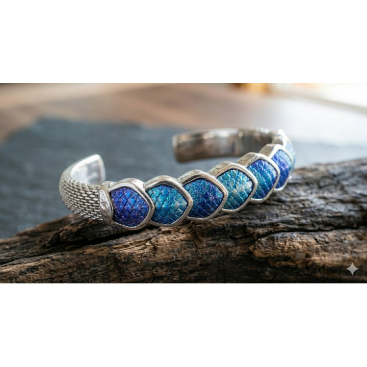 Le Bracelet : Palette « Abysses » (Sarcelle, Cyan, Indigo, Noir)